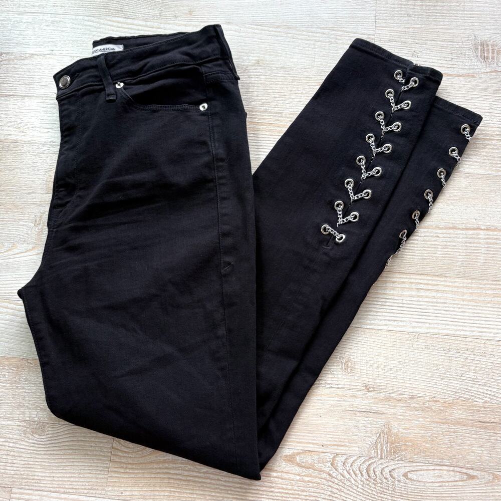 Black Jeans with Silver Detailing